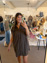 Load image into Gallery viewer, Brown Corduroy Dress
