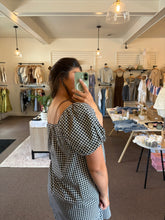 Load image into Gallery viewer, Navy Gingham Dress

