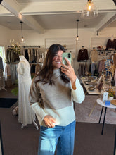 Load image into Gallery viewer, Latte Color Block Sweater
