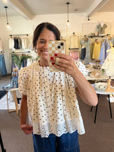 Load image into Gallery viewer, Mocha Dot Delight Top
