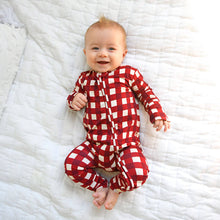 Load image into Gallery viewer, Christmas Red Plaid Bamboo Pjs
