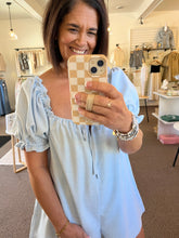 Load image into Gallery viewer, Coastal Baby Blue Romper
