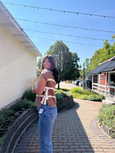 Load image into Gallery viewer, Natalie Stripe Side Tie Sweater
