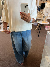 Load image into Gallery viewer, Cora Raw Edge Top - Ivory
