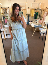 Load image into Gallery viewer, Baby Blue Gingham Dress
