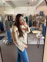 Load image into Gallery viewer, Maddie Stripe Sweater Cardigan
