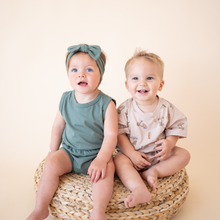 Load image into Gallery viewer, Organic Cotton Playsuit – Basil Green
