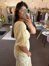 Load image into Gallery viewer, Beige Floral Gauze Dress
