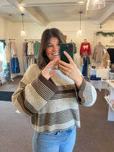 Load image into Gallery viewer, Olive Stripe Sweater
