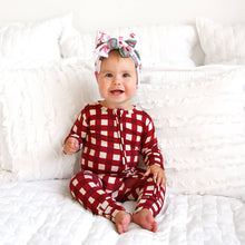 Load image into Gallery viewer, Christmas Red Plaid Bamboo Pjs
