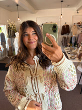 Load image into Gallery viewer, Mixed Media Floral Patchwork Jacket
