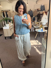 Load image into Gallery viewer, Blue Skies Balloon Pants
