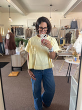 Load image into Gallery viewer, Butter Yellow Boxy Tee
