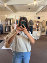 Load image into Gallery viewer, Washed Ribbed Tee - Khaki
