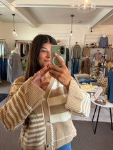 Load image into Gallery viewer, Maddie Stripe Sweater Cardigan
