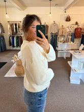 Load image into Gallery viewer, Ursula Ribbed Knit Top -Cream
