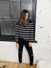 Load image into Gallery viewer, Basic Black and White Sweater
