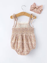 Load image into Gallery viewer, Summer Floral Romper with Headband
