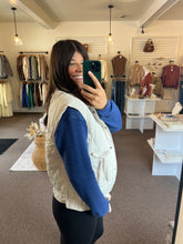 Load image into Gallery viewer, Winnie Quilted Puffer Vest - Cream
