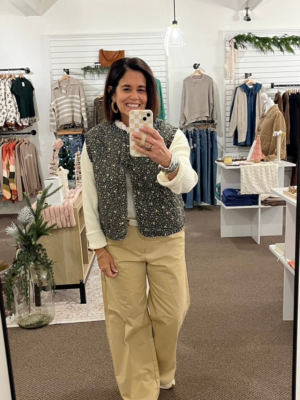 Ditsy Floral Quilt Vest