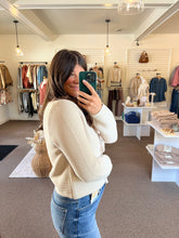 Load image into Gallery viewer, Breezy Nights Tie Sweater - Sand
