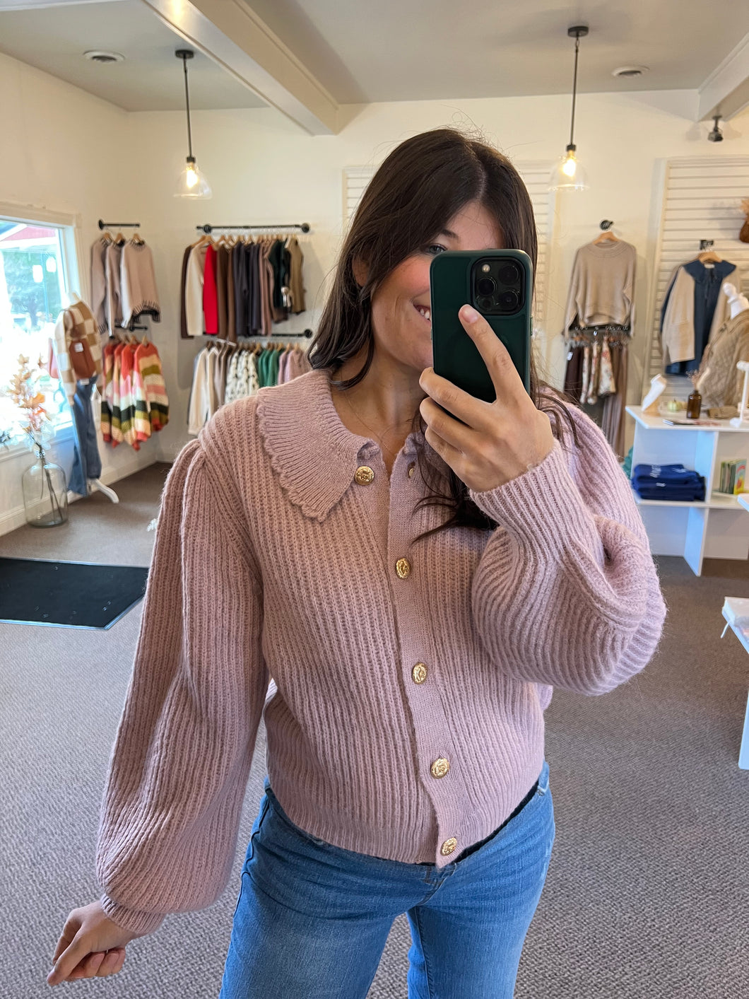 Freya Collar Knit Cardigan