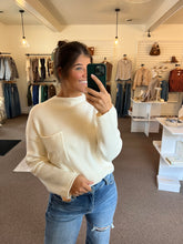 Load image into Gallery viewer, Ursula Ribbed Knit Top -Cream
