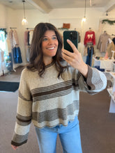 Load image into Gallery viewer, Olive Stripe Sweater
