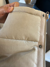 Load image into Gallery viewer, Asher Suede Puffer Vest - Beige
