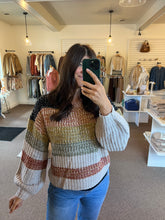 Load image into Gallery viewer, Rylee Multi Strip Sweater

