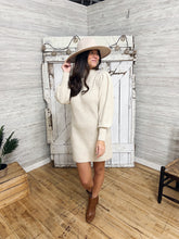 Load image into Gallery viewer, Mock neck knit Sweater dress
