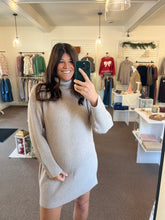Load image into Gallery viewer, Turtle Neck Mock Knit Dress
