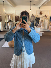 Load image into Gallery viewer, Rowen Quilted Denim Jacket
