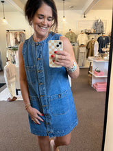 Load image into Gallery viewer, Blue Jean Baby Dress

