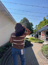Load image into Gallery viewer, Natalie Stripe Side Tie Sweater
