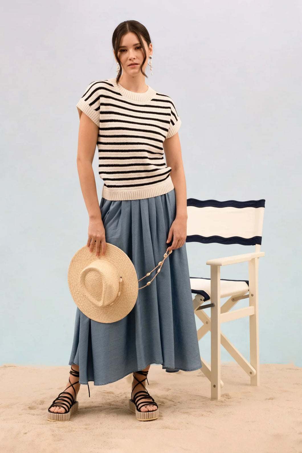 Megan Stripe Sweater Top