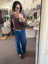 Load image into Gallery viewer, Basic V-Neck Long Sleeve - Brown
