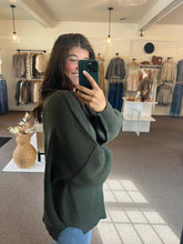 Load image into Gallery viewer, Cozy Day Oversized Sweater - Olive
