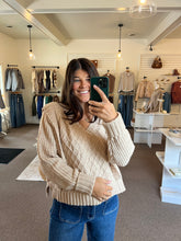 Load image into Gallery viewer, Luna Cable Knit Sweater
