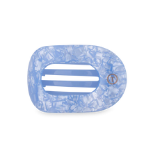 Load image into Gallery viewer, Blue Lagoon Medium Flat Round Hair Clip

