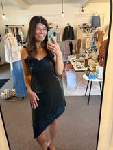 Load image into Gallery viewer, Dark Night Velvet Dress
