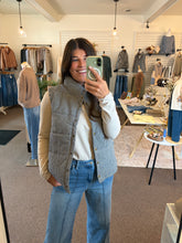 Load image into Gallery viewer, Navy Gingham Printed Vest
