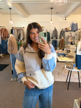 Load image into Gallery viewer, Chloe Color Blocked Sweatshirt
