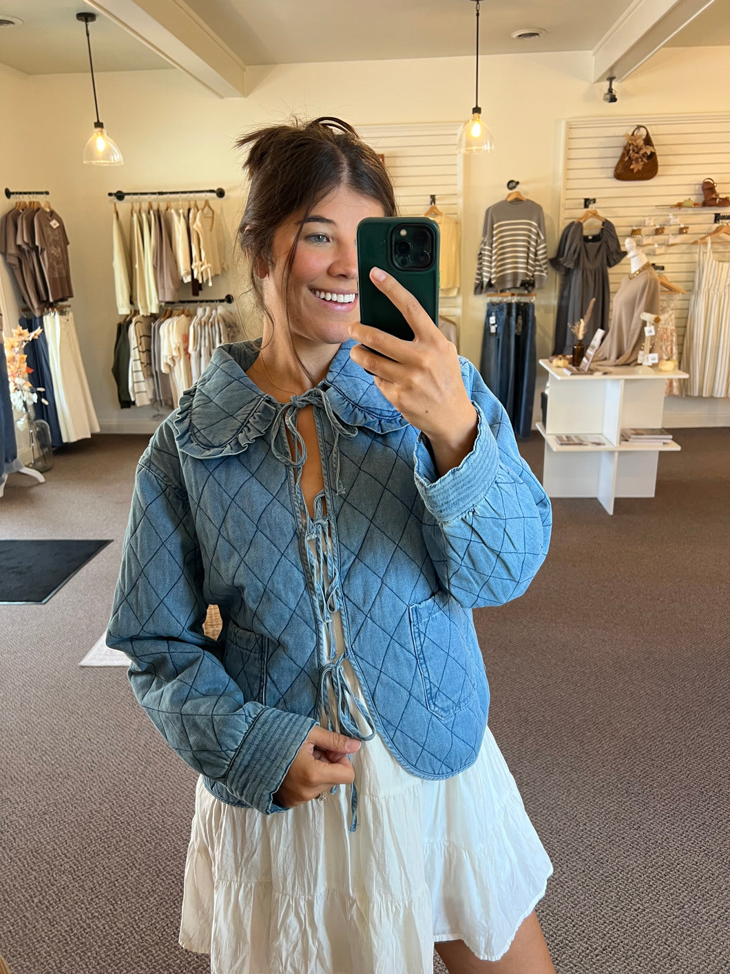 Rowen Quilted Denim Jacket