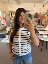 Load image into Gallery viewer, Harbor Stripe Knit Vest
