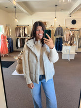 Load image into Gallery viewer, Solid Zip Up Puffer Vest - Cement
