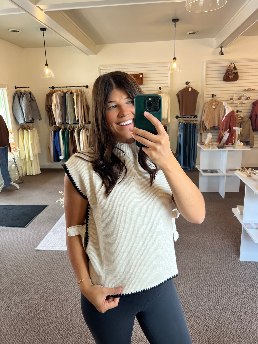 Hallie Side Tie Sweater