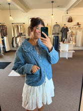 Load image into Gallery viewer, Rowen Quilted Denim Jacket
