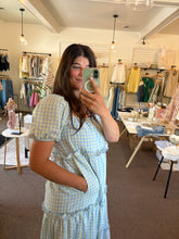 Load image into Gallery viewer, Baby Blue Gingham Dress
