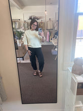 Load image into Gallery viewer, Cora Raw Edge Top - Ivory

